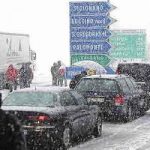Automobilisti 10 ore in coda sulla Salerno-Reggio per la neve