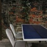 Ecoinvenzioni, il tavolo da giardino ad energia solare