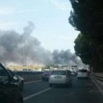 Roma: incendio in via della Pisana. Chiuso il GRA