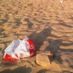 Toglie i rifiuti dalla spiaggia, ma viene multata