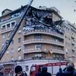 Crolla palazzo a Roma: tragedia sfiorata (video)
