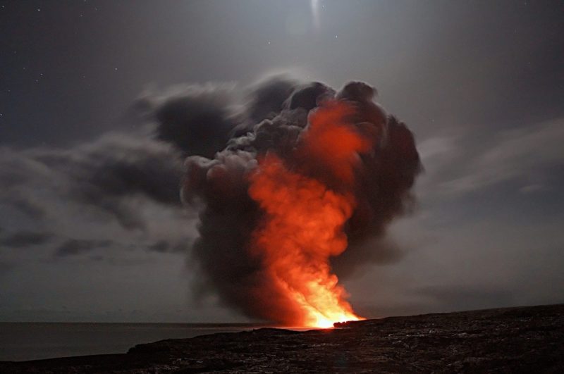 eruzioni dei vulcani