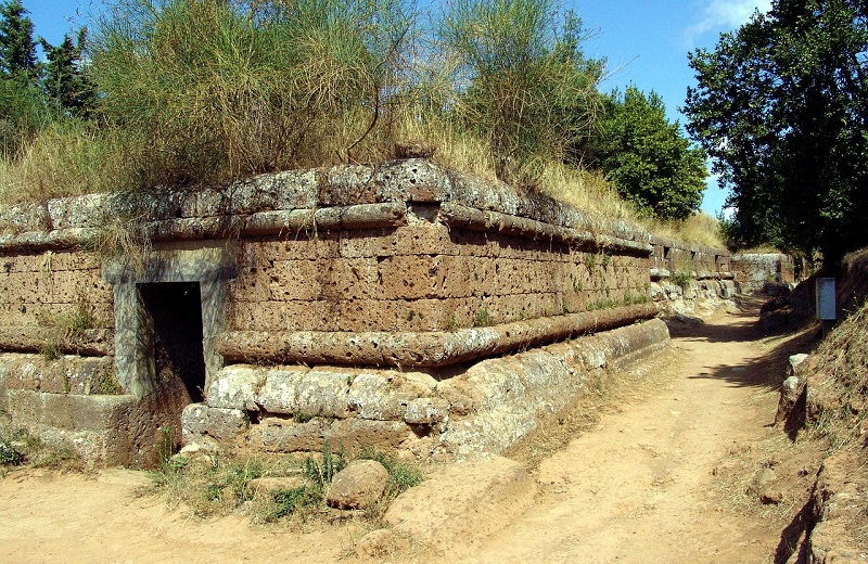 necropoli etrusche di cerveteri e tarquinia 