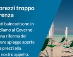 Balneari, petizione Altroconsumo per chiedere al governo riforma e spiagge 'aperte'