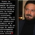 Schillaci in condizioni stabili, sui social il grido di sostegno: Forza Totò